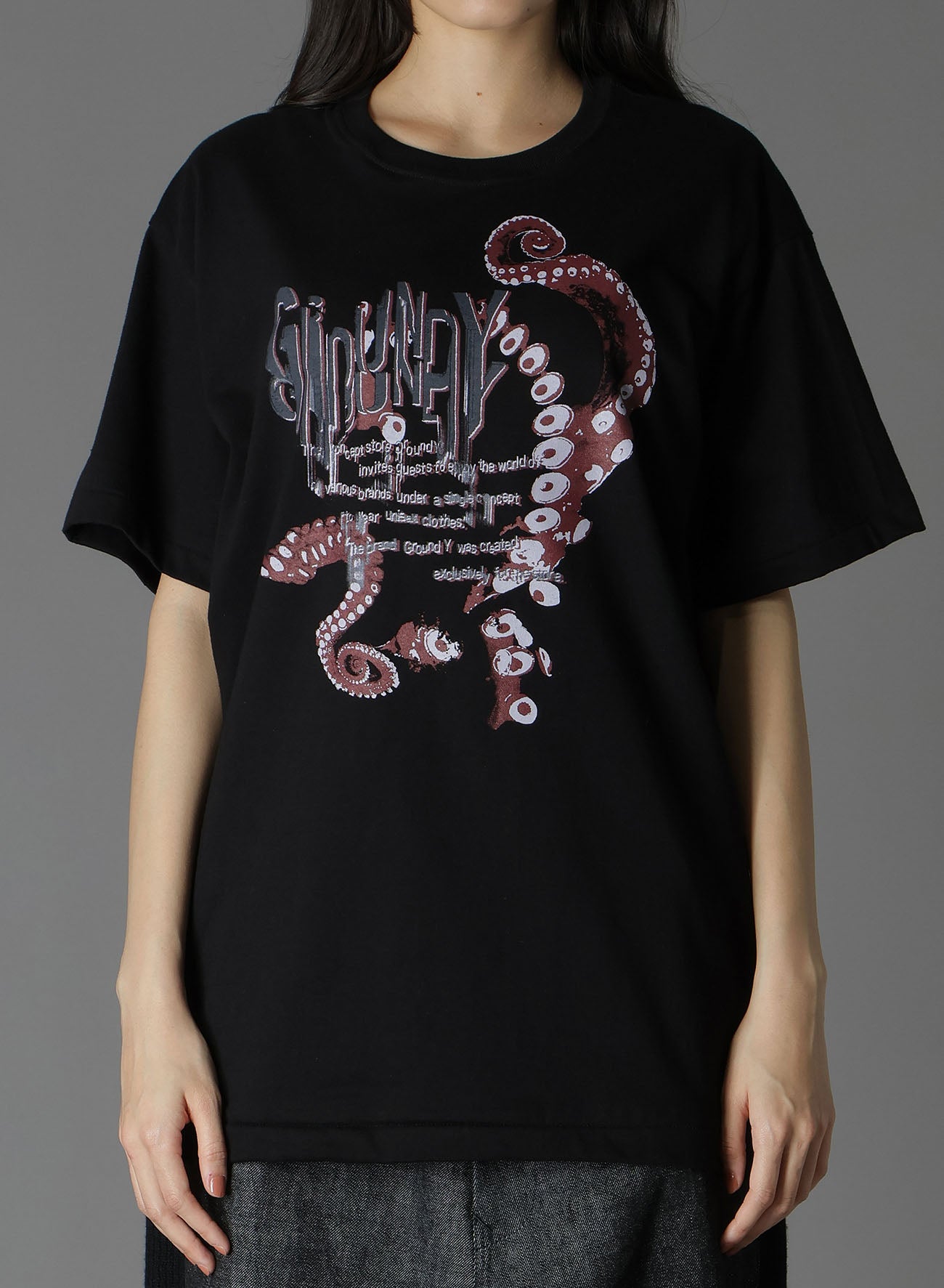 OCTOPUS GRAPHIC PRINT STANDARD T-SHIRT – THE SHOP YOHJI YAMAMOTO