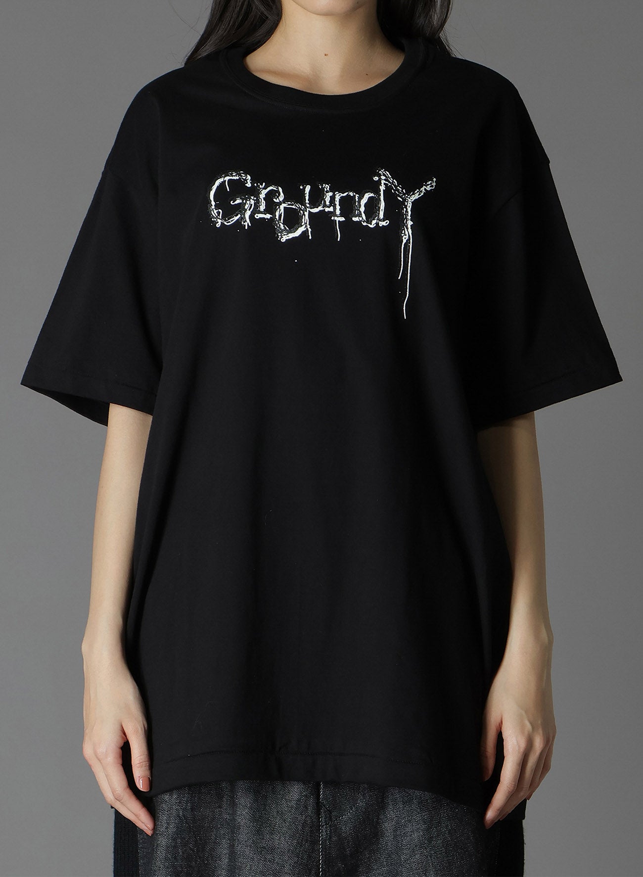 Ground Y LOGO TYPE-D GRAPHIC PRINT STANDARD T-SHIRT