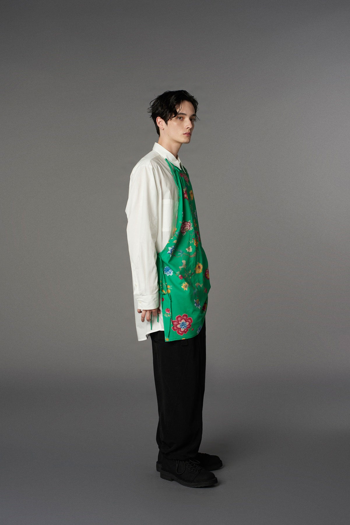 【1/17 10:00(JST) Release】RAYON CHINESE FLOWER+COTTON BROAD CHANPA  SHIRT