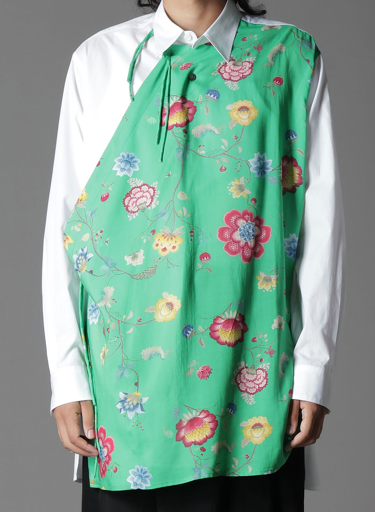 【1/17 10:00(JST) Release】RAYON CHINESE FLOWER+COTTON BROAD CHANPA  SHIRT