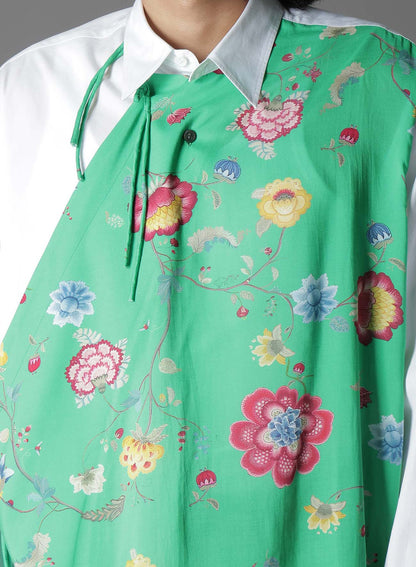 【1/17 10:00(JST) Release】RAYON CHINESE FLOWER+COTTON BROAD CHANPA  SHIRT