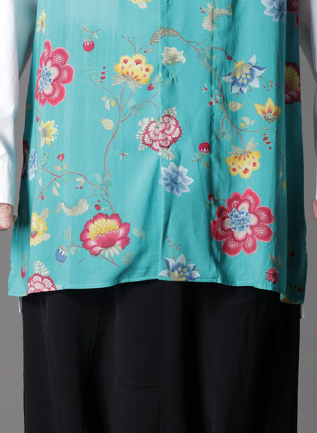 【1/17 10:00(JST) Release】RAYON CHINESE FLOWER+COTTON BROAD  EXTRA MATERIAL BLOUSE