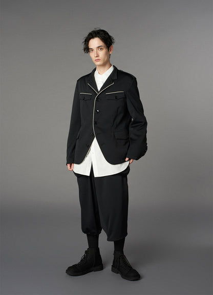 【1/17 10:00(JST) Release】POLYESTER SMOOTH PIPING SHORT JACKET