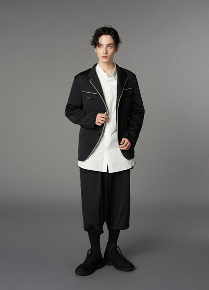 【1/17 10:00(JST) Release】POLYESTER SMOOTH PIPING SHORT JACKET