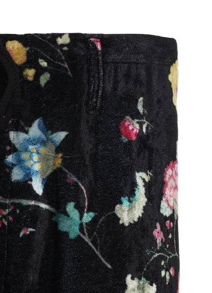 【1/17 10:00(JST) Release】RAYON VELVET PRINT CHINESE FLOWER WAIST DRAWSTRING PANTS