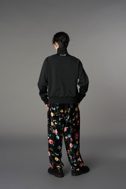 【1/17 10:00(JST) Release】RAYON VELVET PRINT CHINESE FLOWER WAIST DRAWSTRING PANTS