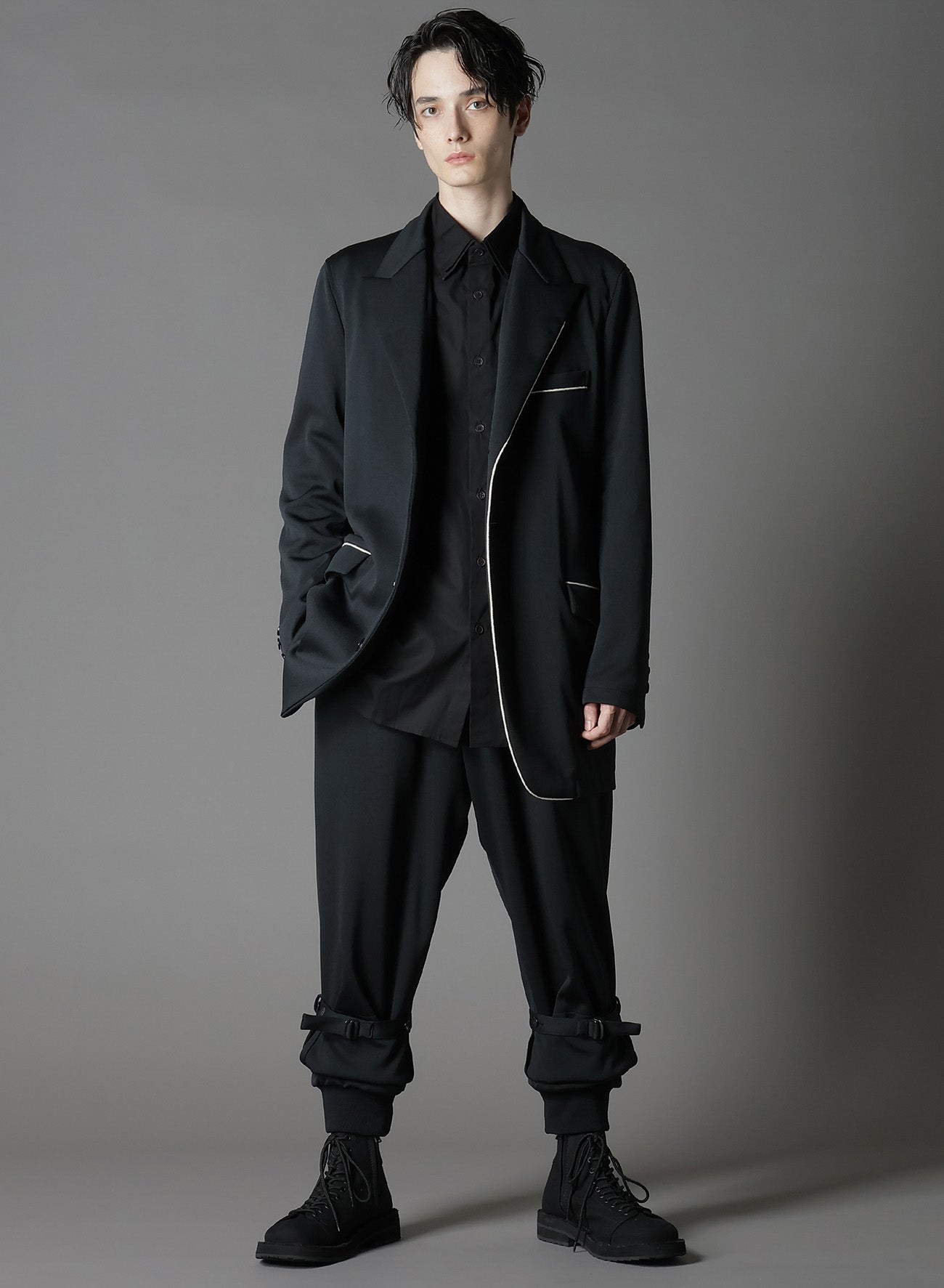 【1/17 10:00(JST) Release】POLYESTER SMOOTH DOUBLE HEM RIB PANTS