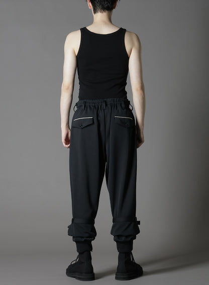 【1/17 10:00(JST) Release】POLYESTER SMOOTH DOUBLE HEM RIB PANTS