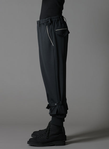 【1/17 10:00(JST) Release】POLYESTER SMOOTH DOUBLE HEM RIB PANTS