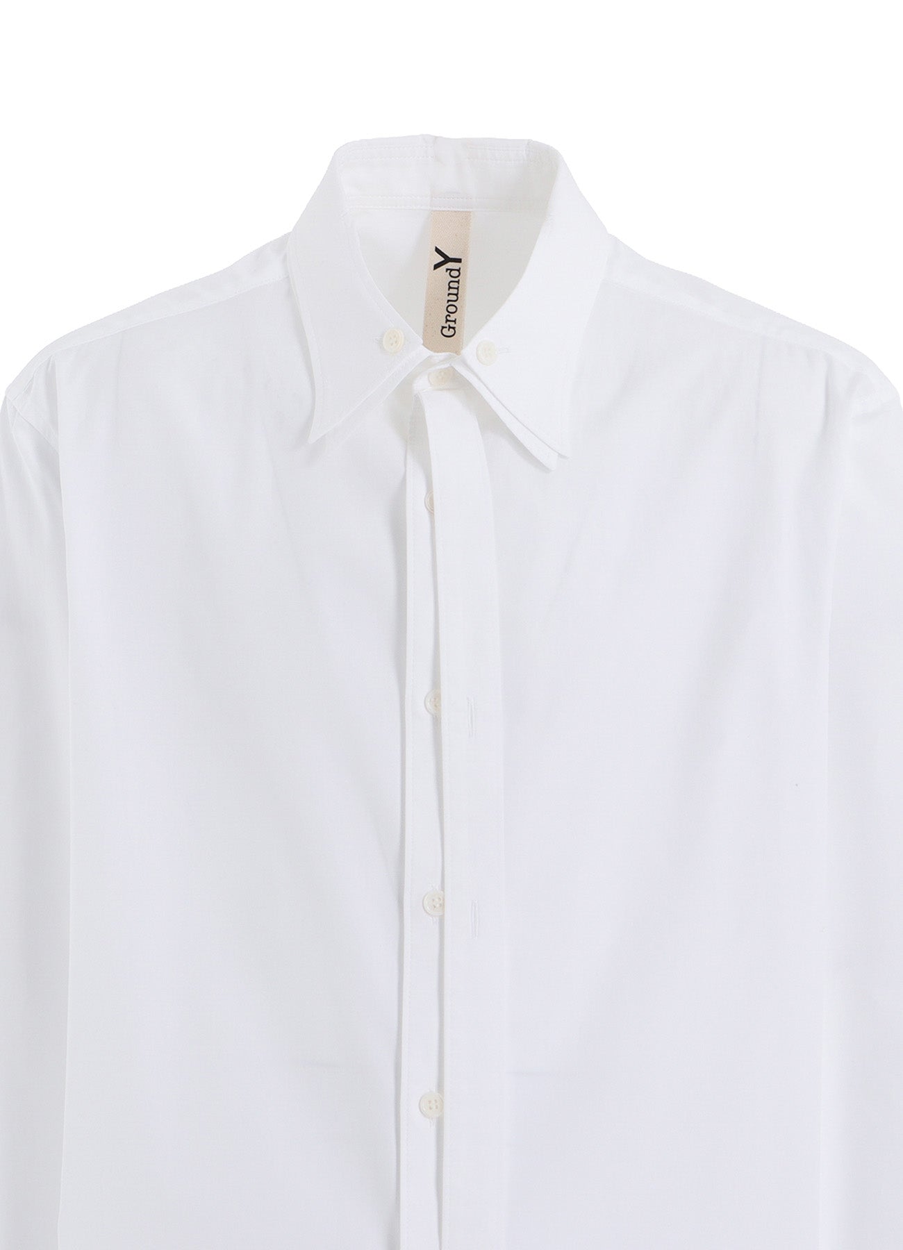 COTTON BROAD DOUBLE-LAYER COLLAR SHIRT