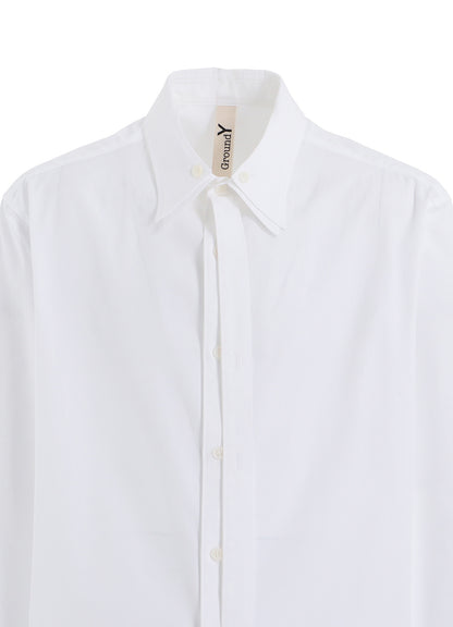 COTTON BROAD DOUBLE-LAYER COLLAR SHIRT