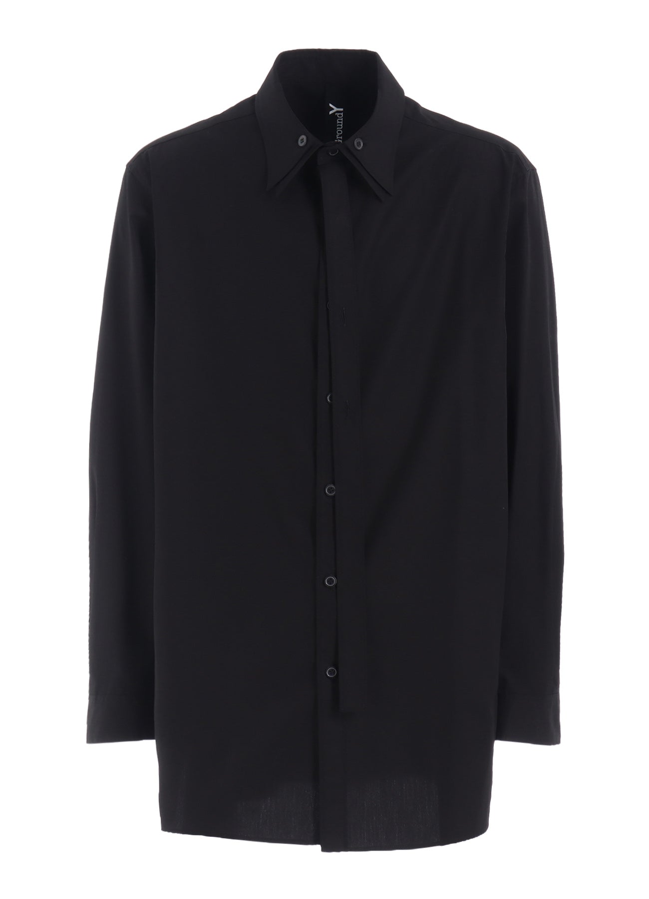 COTTON BROAD DOUBLE-LAYER COLLAR SHIRT