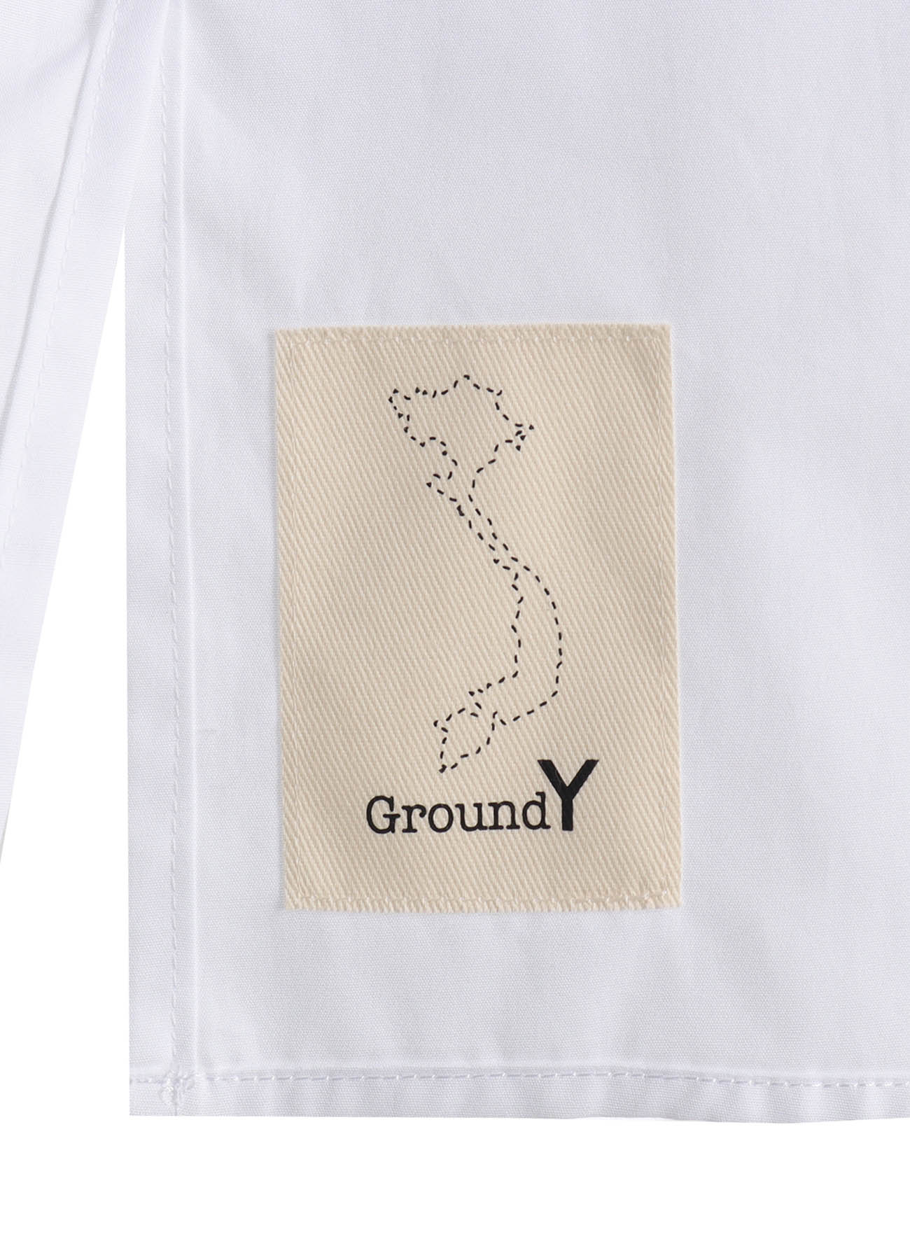 COTTON BROAD CURVED FRONT PANEL SHIRT – THE SHOP YOHJI YAMAMOTO