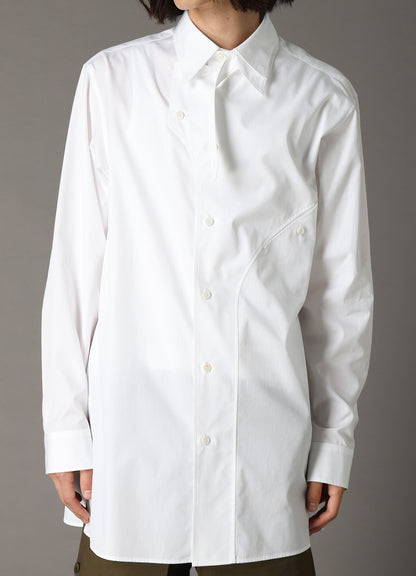 COTTON BROAD CURVED FRONT PANEL SHIRT