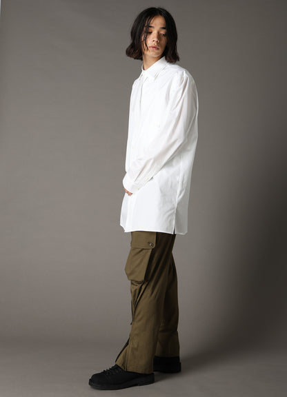 COTTON BROAD CURVED FRONT PANEL SHIRT