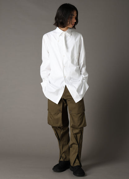 COTTON BROAD CURVED FRONT PANEL SHIRT