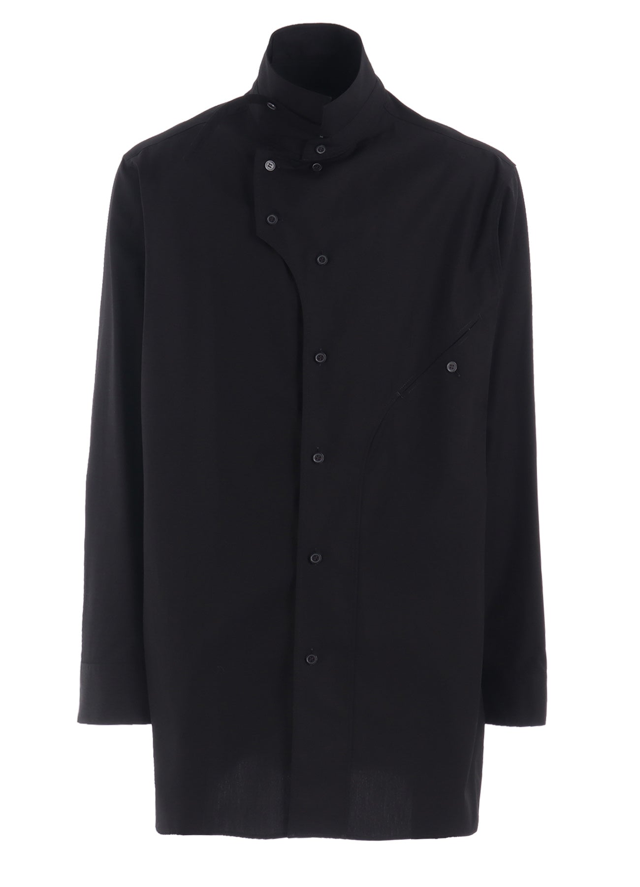 COTTON BROAD CURVED FRONT PANEL SHIRT – THE SHOP YOHJI YAMAMOTO