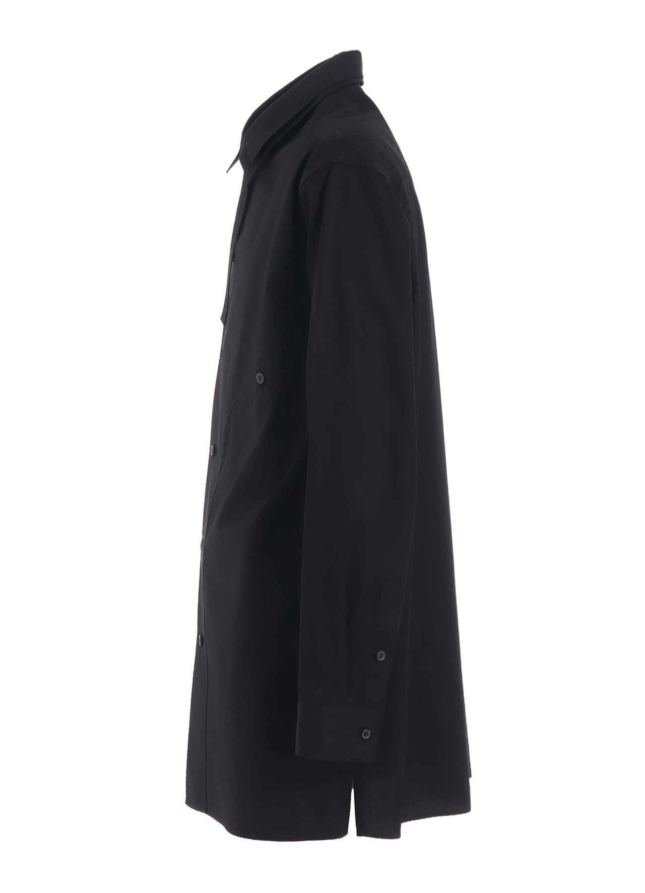 COTTON BROAD CURVED FRONT PANEL SHIRT – THE SHOP YOHJI YAMAMOTO