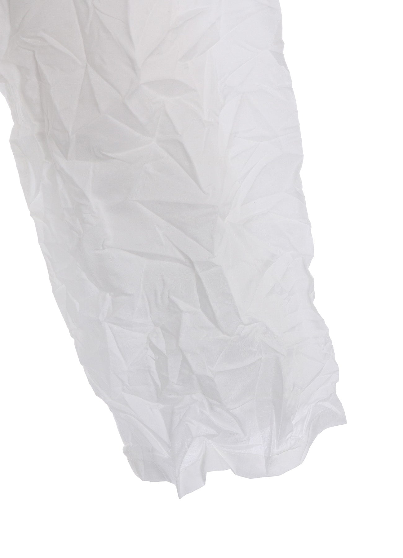 CRUSHED FABRIC DATCHED DOLMAN SHIRT