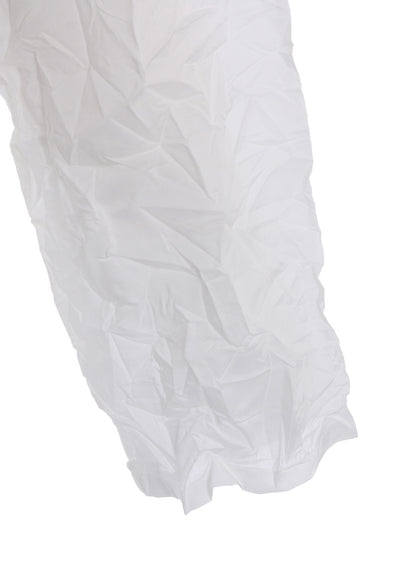 CRUSHED FABRIC DATCHED DOLMAN SHIRT