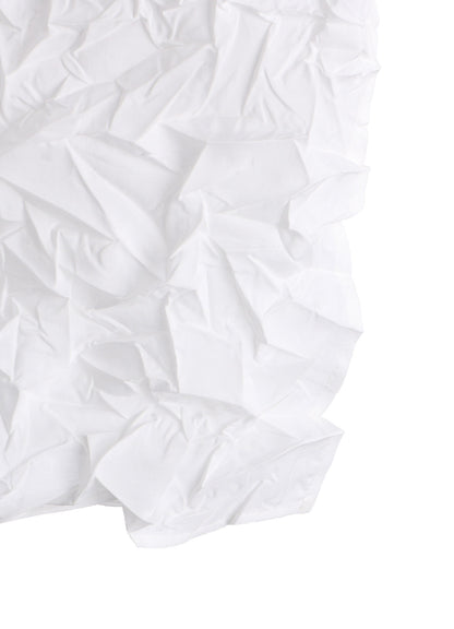 CRUSHED FABRIC DATCHED DOLMAN SHIRT