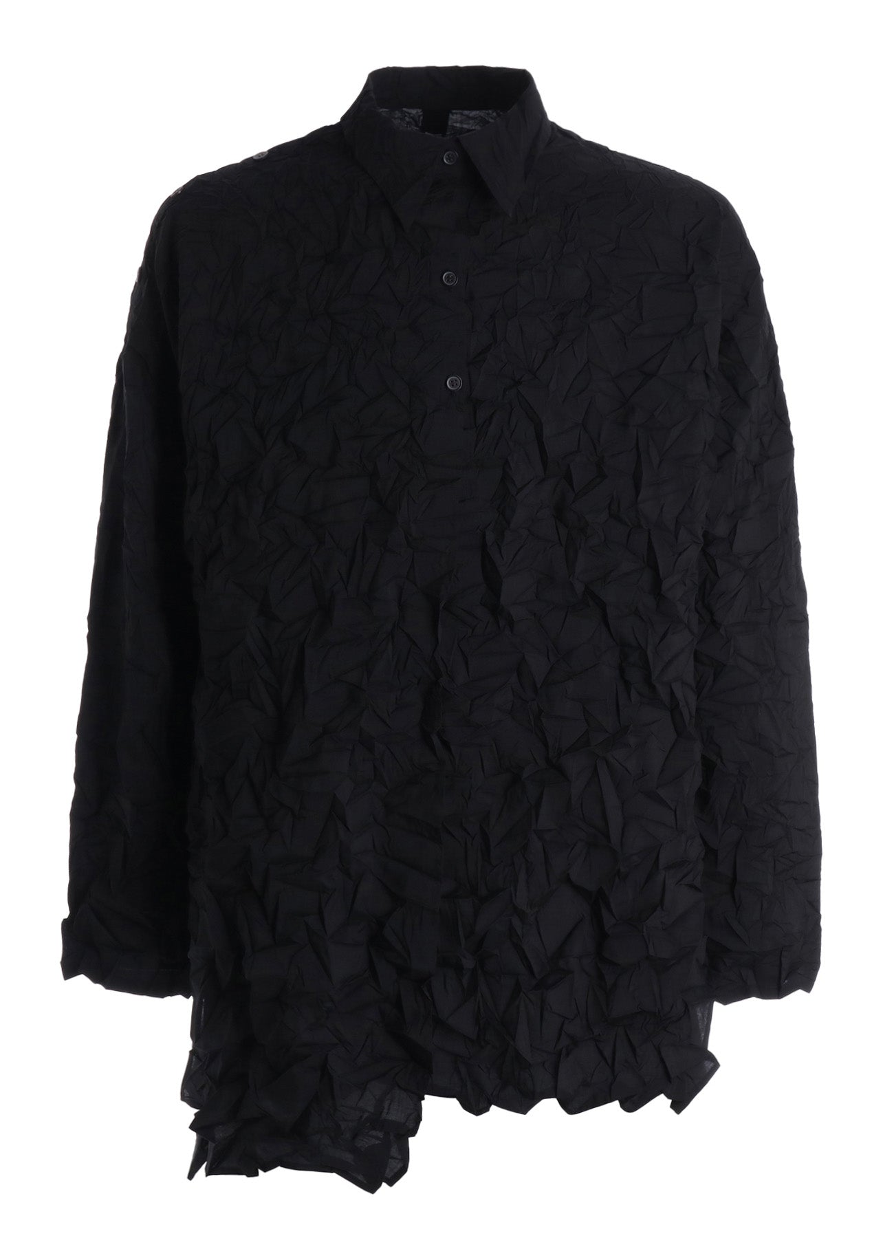 CRUSHED FABRIC DATCHED DOLMAN SHIRT – THE SHOP YOHJI YAMAMOTO