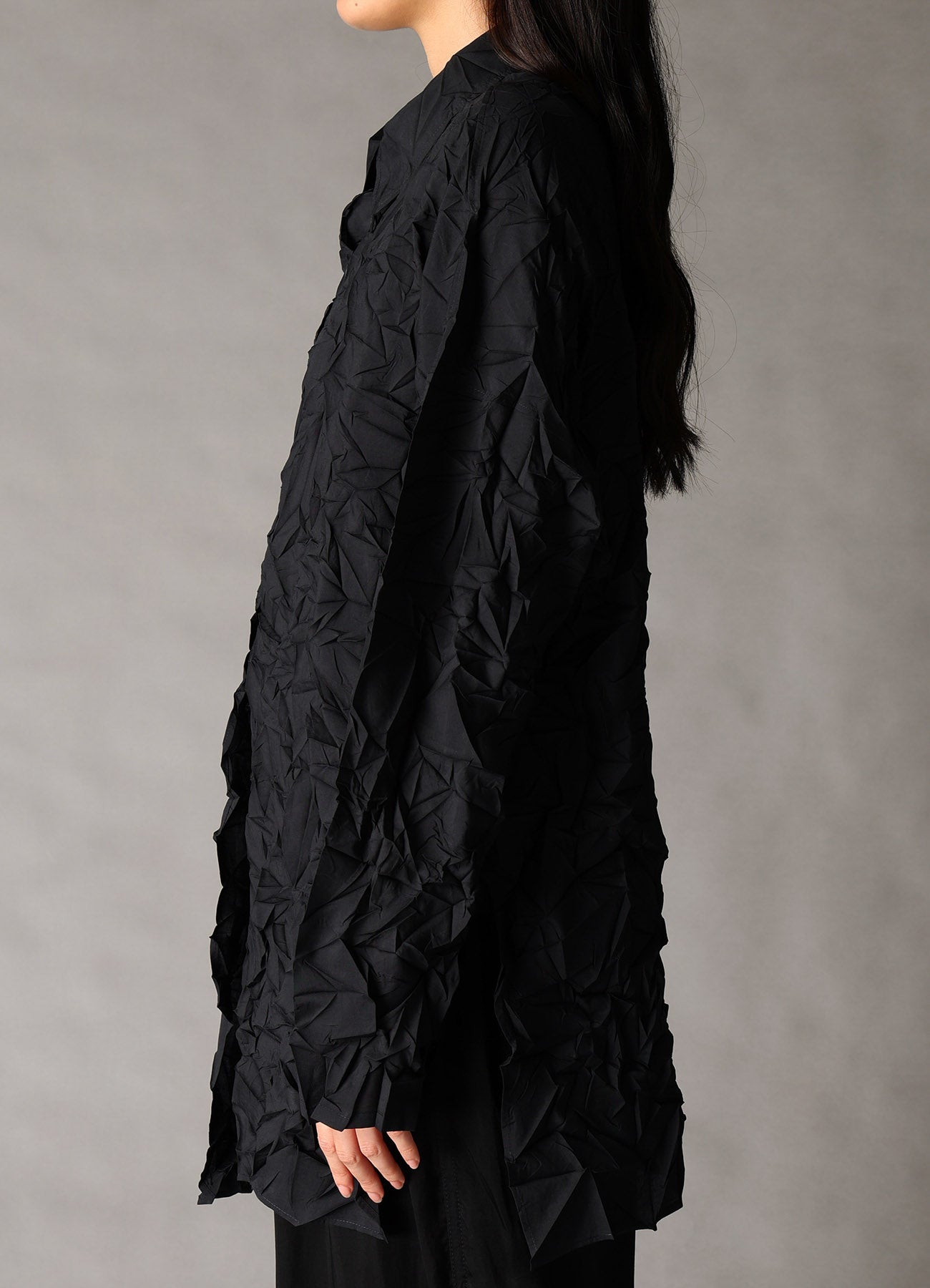 CRUSHED FABRIC DATCHED DOLMAN SHIRT – THE SHOP YOHJI YAMAMOTO