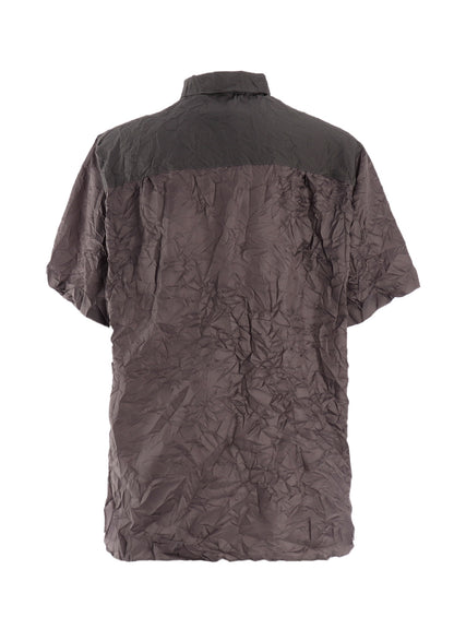 CRUSHED FABRIC SHORT SLEEVE SHIRT