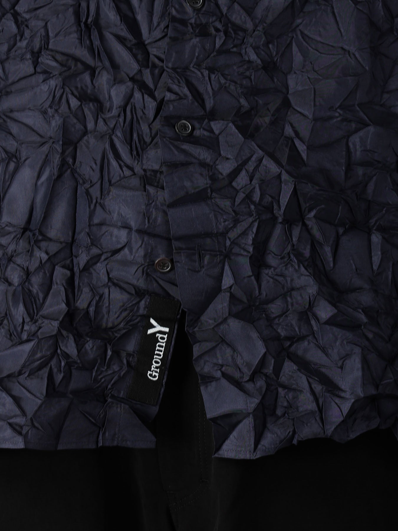 CRUSHED FABRIC SHORT SLEEVE SHIRT