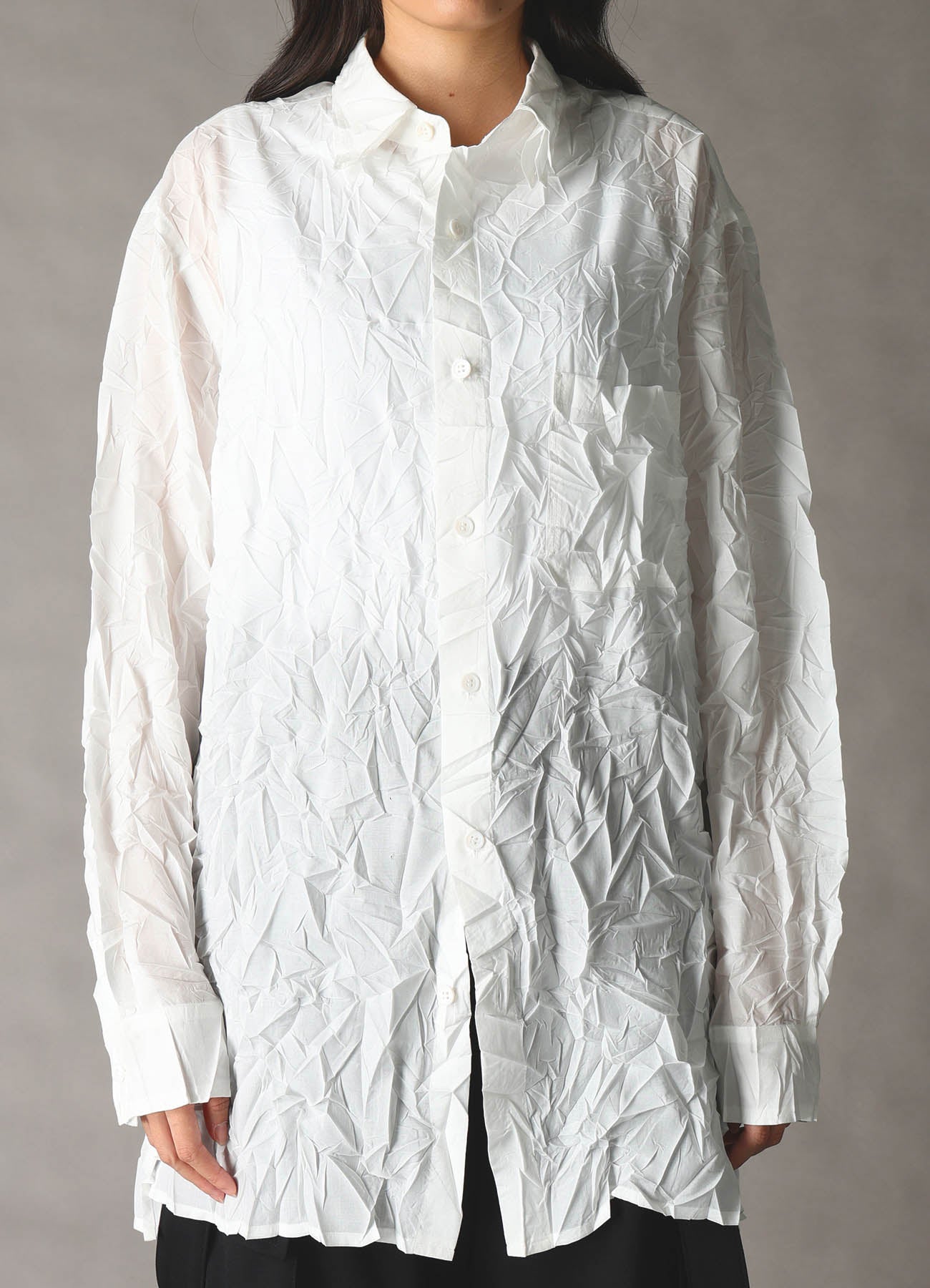 Yohji Yamamoto 13aw 3枚襟 シャツ CRUSHED FABRIC TRIPLE COLLAR SHIRT – THE SHOP YOHJI YAMAMOTO