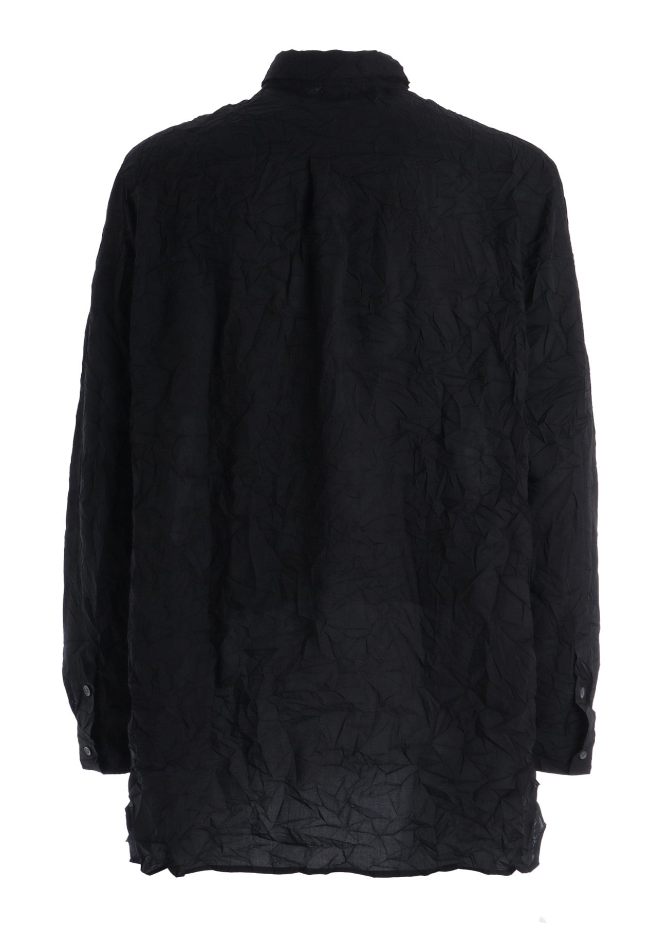 CRUSHED FABRIC TRIPLE COLLAR SHIRT