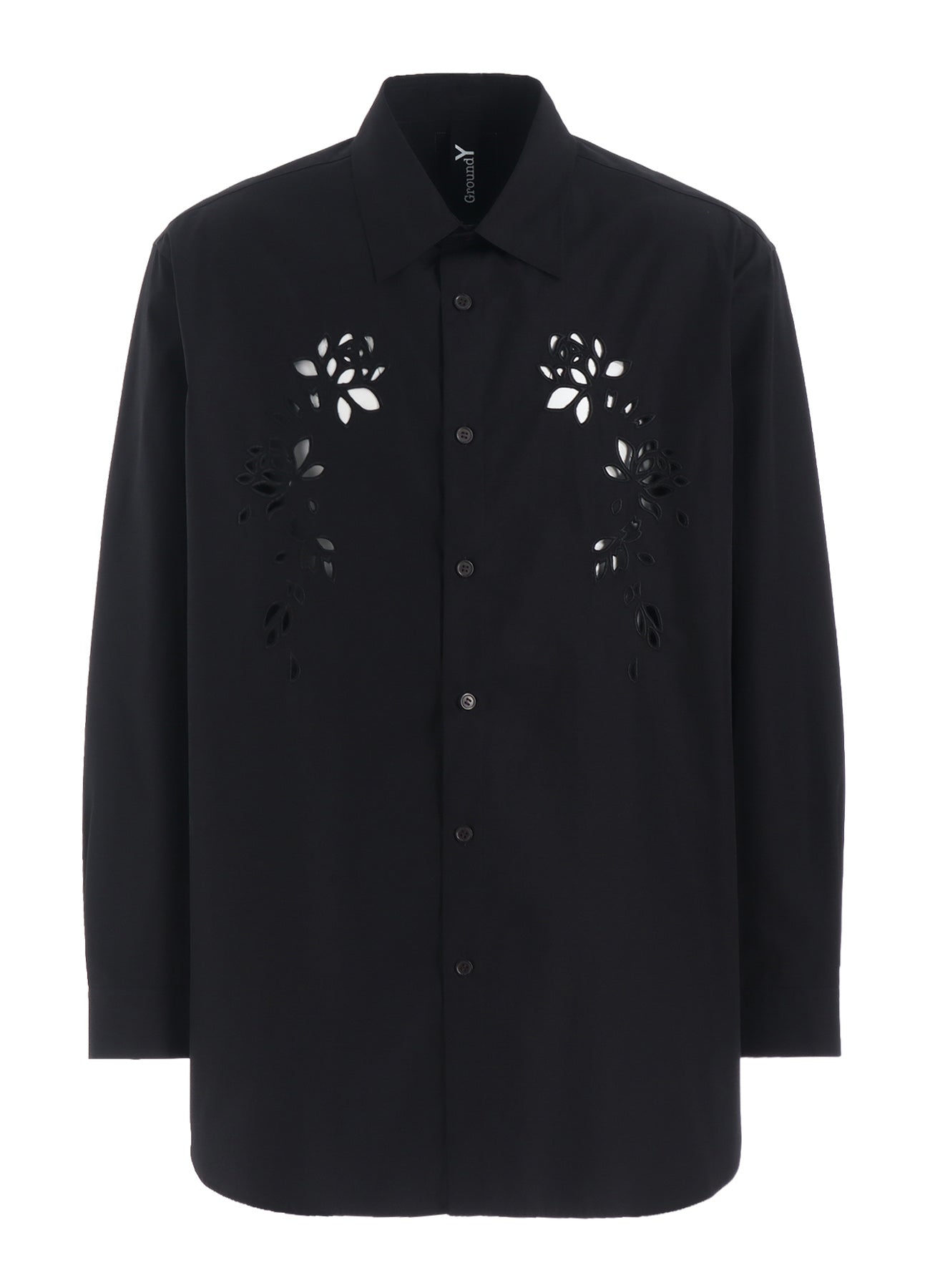 COTTON BROAD CUTWORK BIG SHIRT