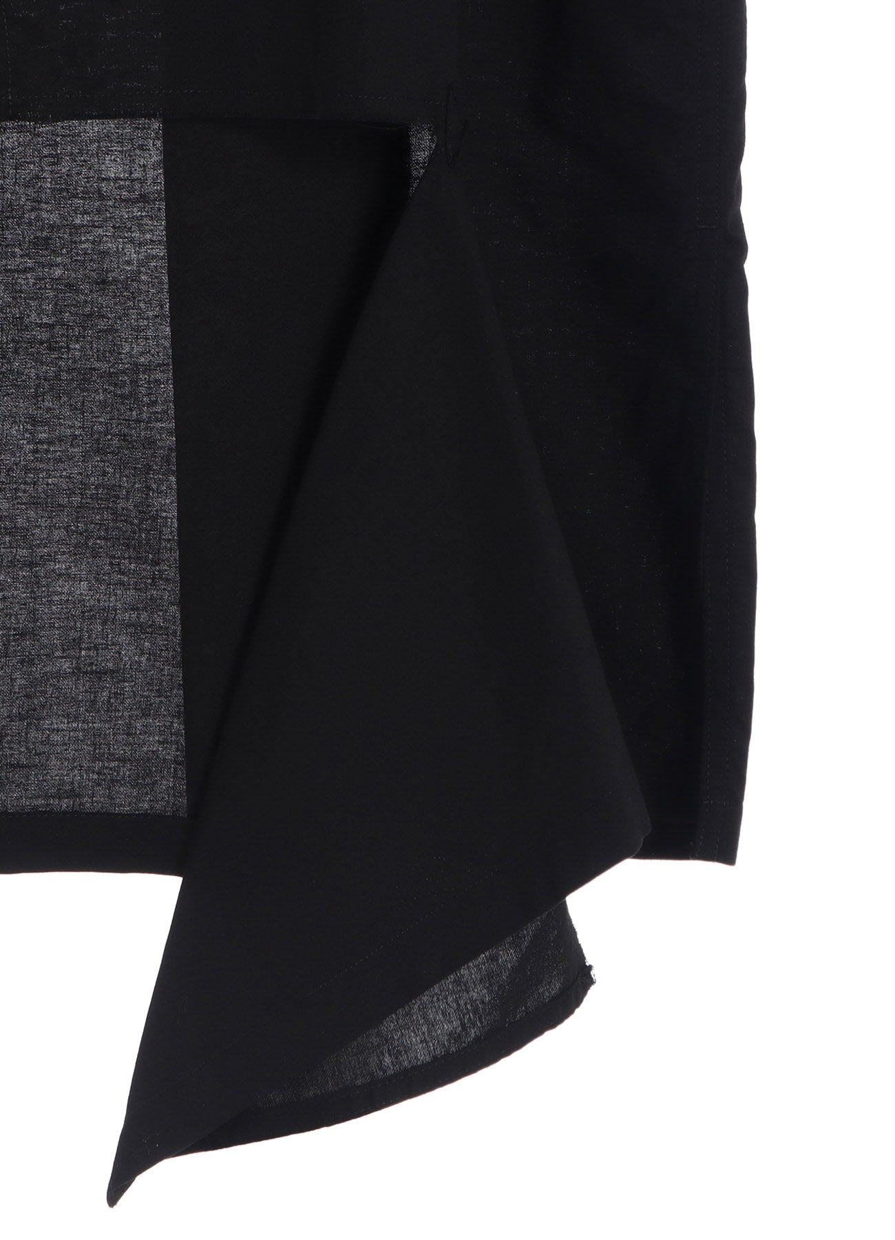 ASYMMETRIC CUTWORK EMBROIDERY LIGHT TWILL SHIRT