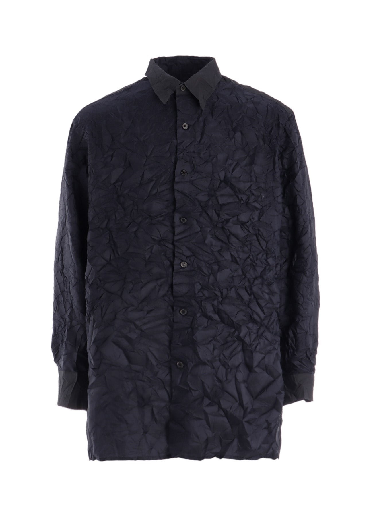 CRUSHED FABRIC LONG SLEEVE SHIRT – THE SHOP YOHJI YAMAMOTO