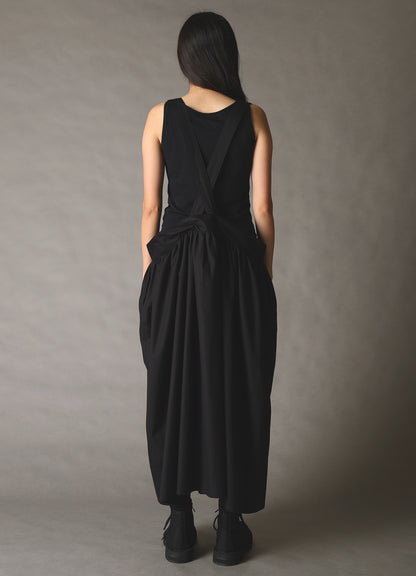 COTTON BROAD SUSPENDER SKIRT