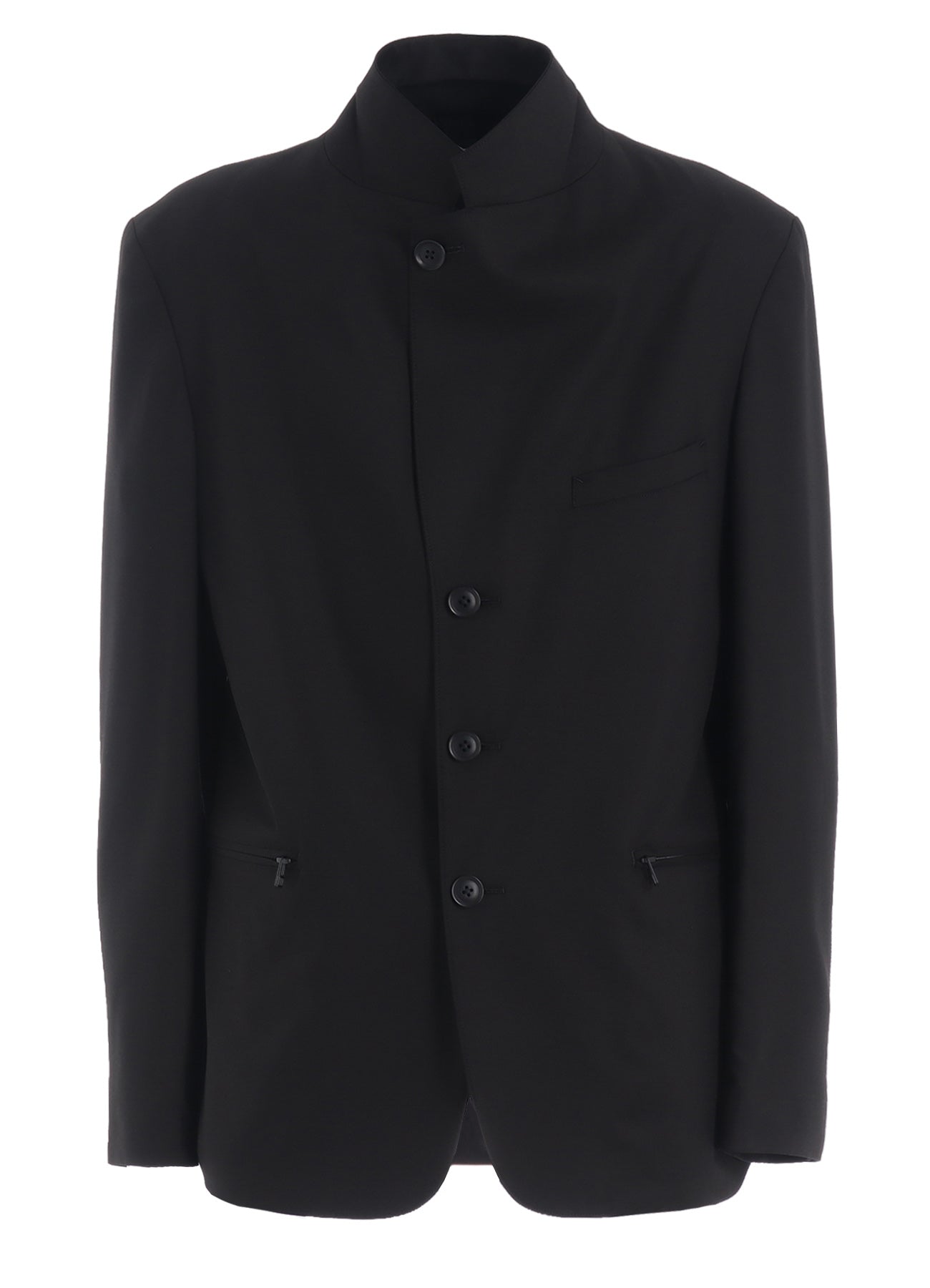 TR TWILL 3-BUTTON ZIP POCKET TAILORED JACKET