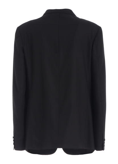 TR TWILL 3-BUTTON ZIP POCKET TAILORED JACKET