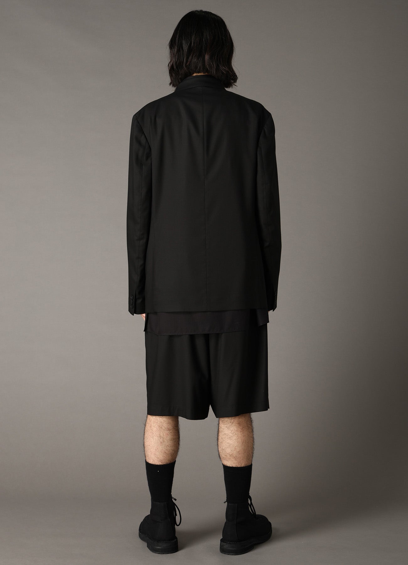 TR TWILL 3-BUTTON ZIP POCKET TAILORED JACKET