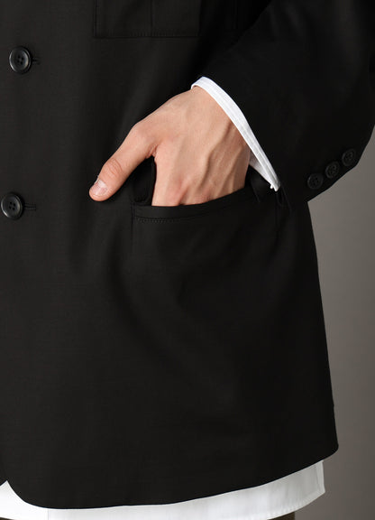 TR TWILL STAND COLLAR GUSSET POCKET JACKET