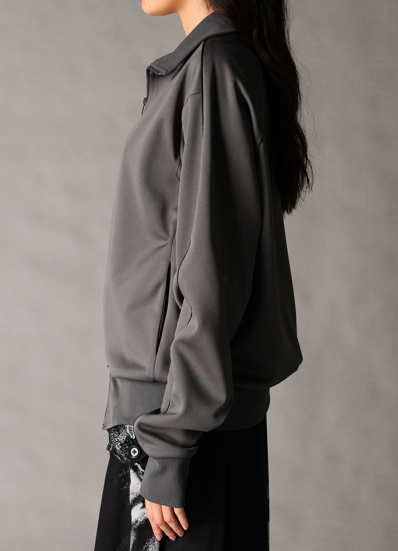 POLYESTER SMOOTH SPLIT RAGLAN TRACK JACKET – THE SHOP YOHJI YAMAMOTO