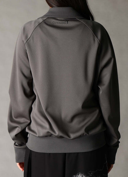 POLYESTER SMOOTH SPLIT RAGLAN TRACK JACKET