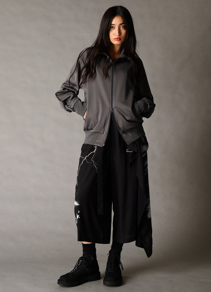 POLYESTER SMOOTH SPLIT RAGLAN TRACK JACKET