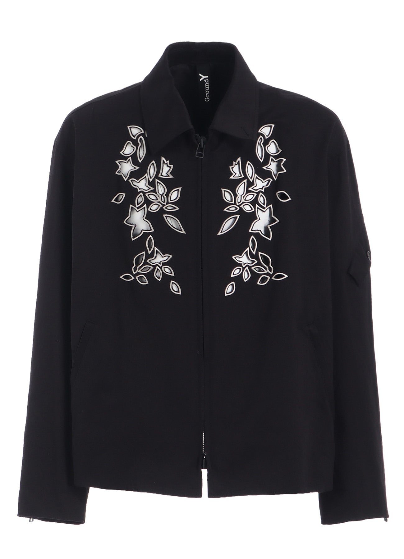 WHIPCORD CUTWORK SLEEVE-POCKET DRIZZLER JACKET