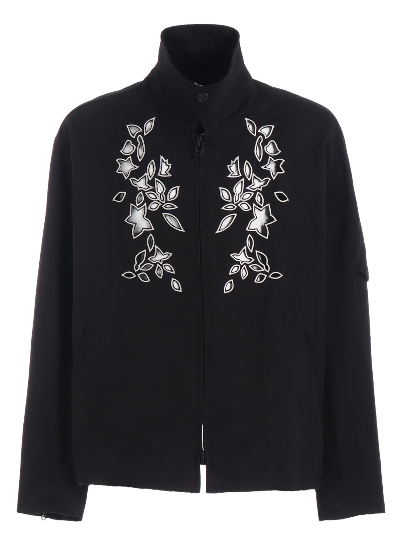 WHIPCORD CUTWORK SLEEVE-POCKET DRIZZLER JACKET