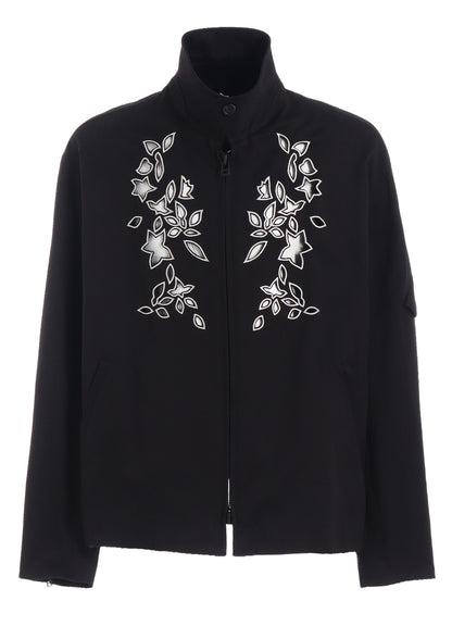 WHIPCORD CUTWORK SLEEVE-POCKET DRIZZLER JACKET