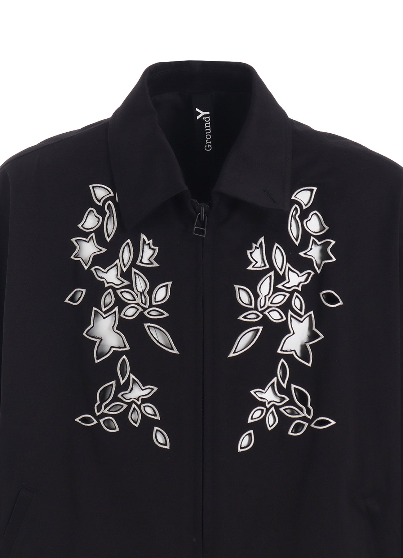 WHIPCORD CUTWORK SLEEVE-POCKET DRIZZLER JACKET