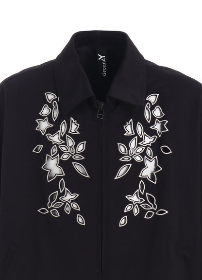 WHIPCORD CUTWORK SLEEVE-POCKET DRIZZLER JACKET