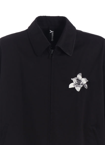 WHIPCORD LILY EMBROIDERED SOUVENIR JACKET