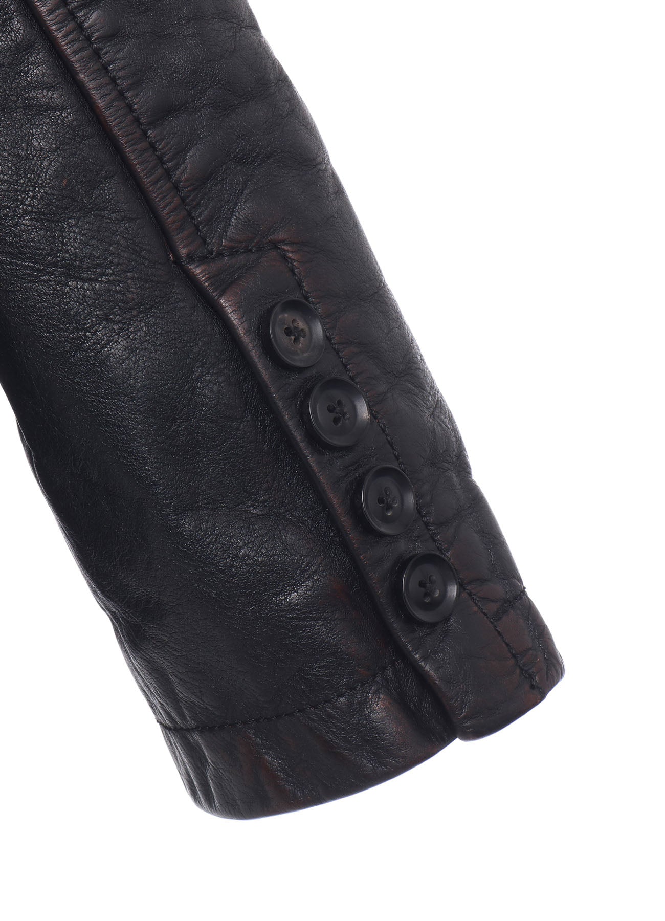 HORSE LEATHER STAND COLLAR JACKET – THE SHOP YOHJI YAMAMOTO