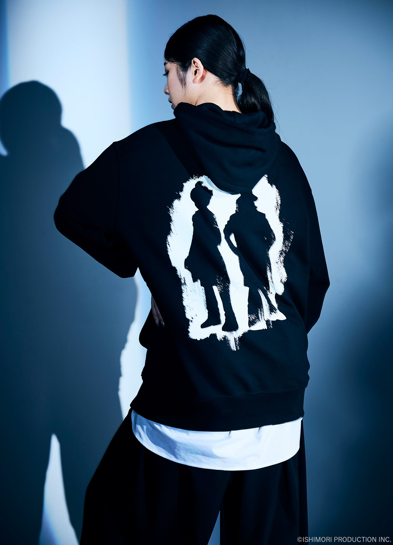 Ground Y×Cyborg 009 60th CYBORG 009 & DR.YY NEWLY DRAWN SILHOUETTE HOODIE